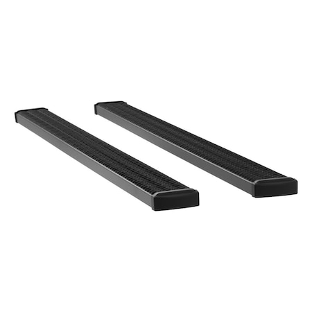 Luverne Truck Equipment GRIP STEP 7IN RUNNING BOARDS BLACK TEXTURED POWDER COAT 415102-401747